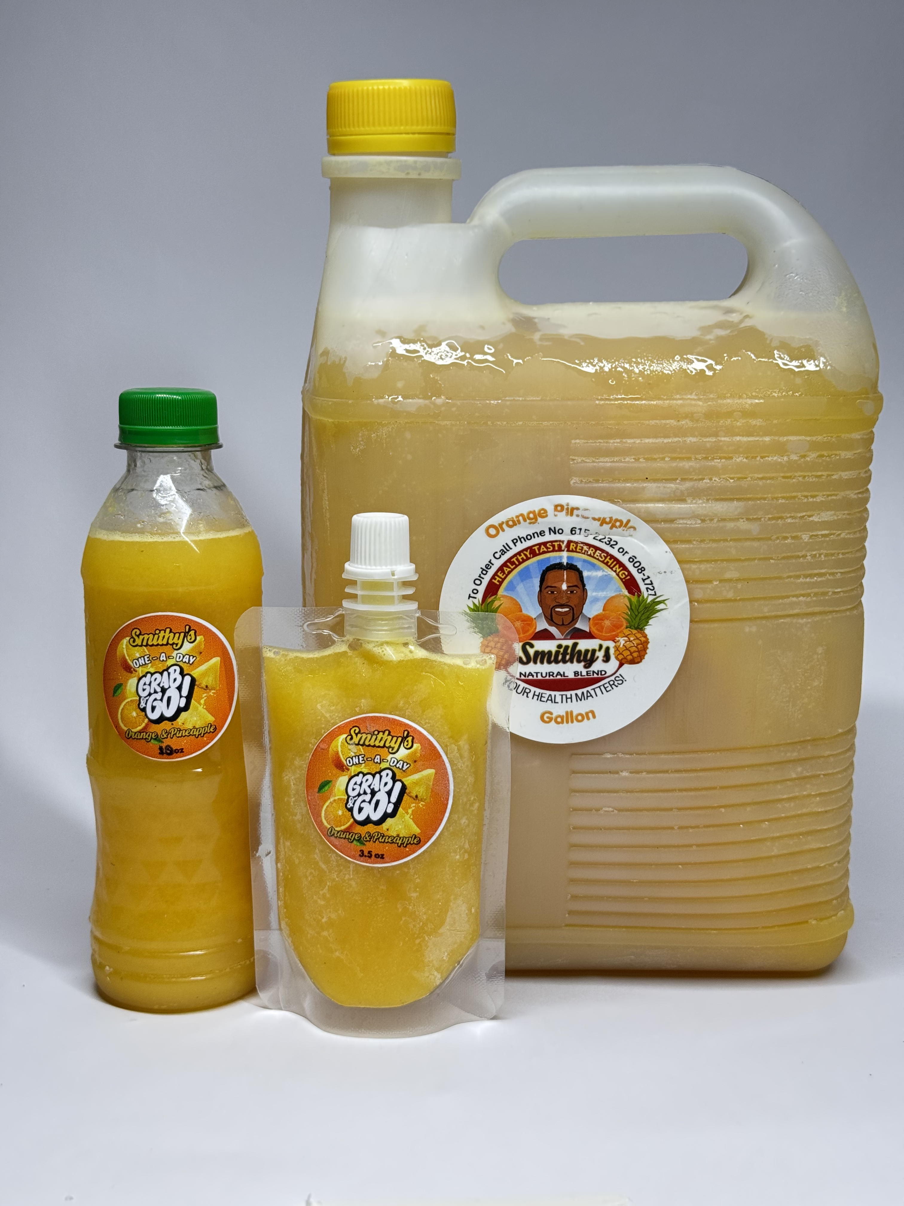 Set Of Orange Pineapple 12Oz 3 5Oz Gallon