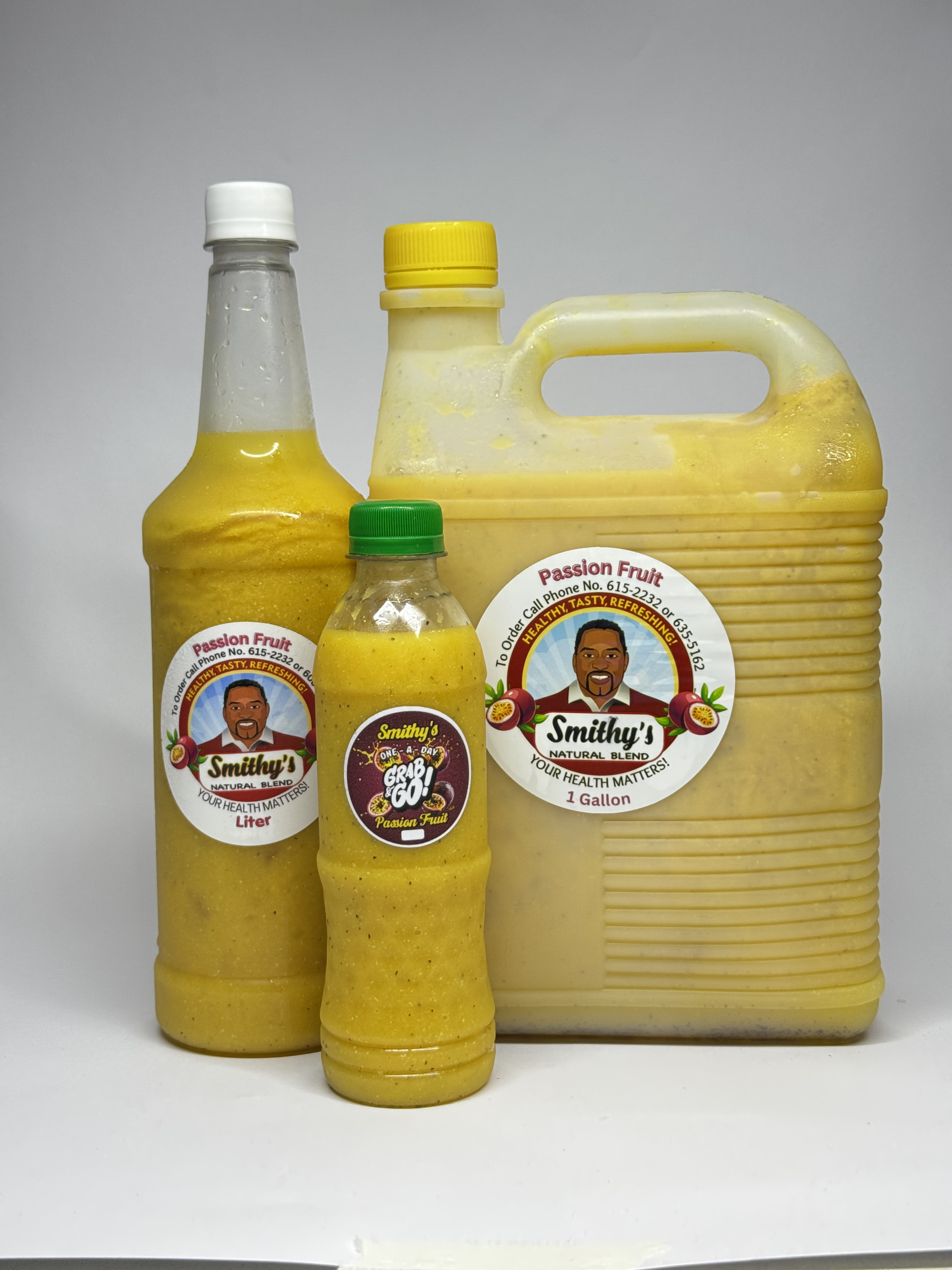 Set Of Passion Fruit Liter 12Oz Bottle Gallon